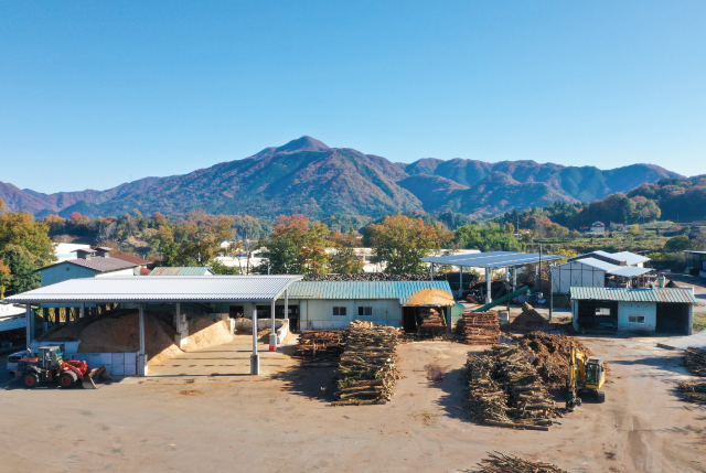 邑智郡森林組合　チップ工場